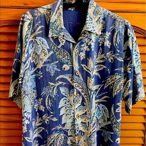 A man’s Tommy Bahama pure silk shirt